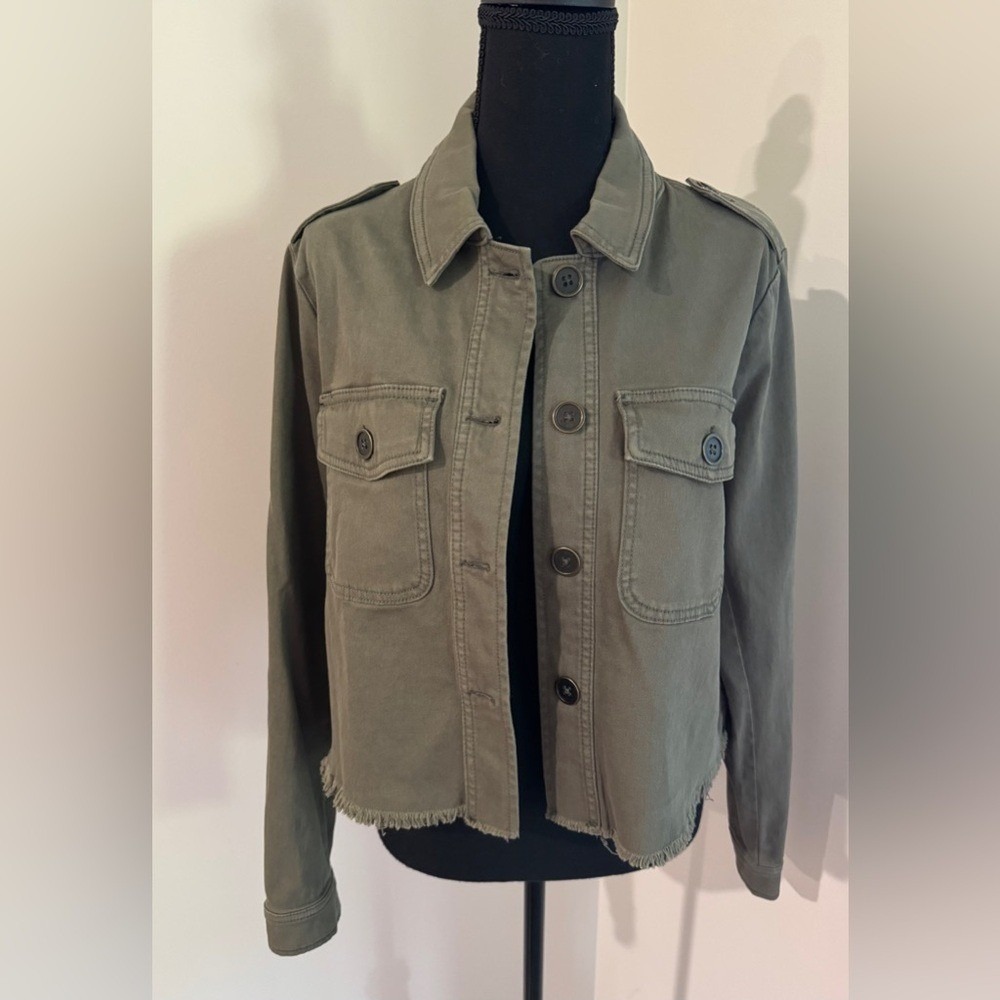 Wonderly Olive Green Utility Jacket Women's Size Large
